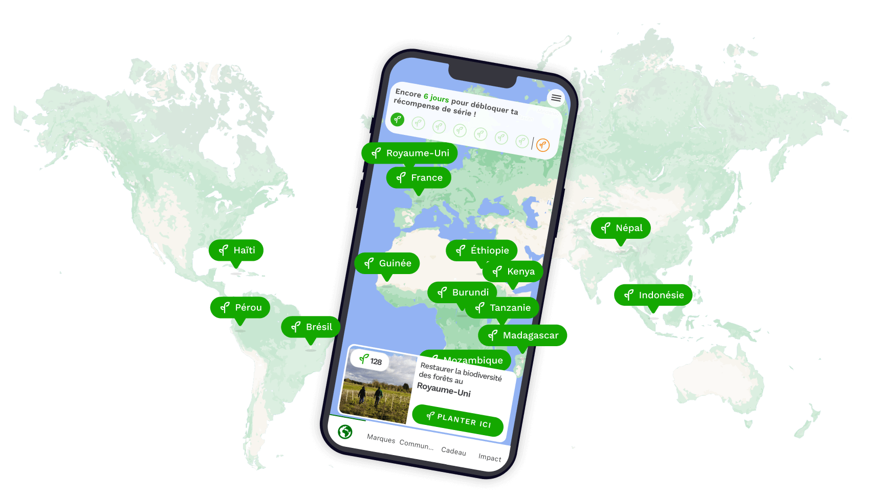L'application mobile Treeapp