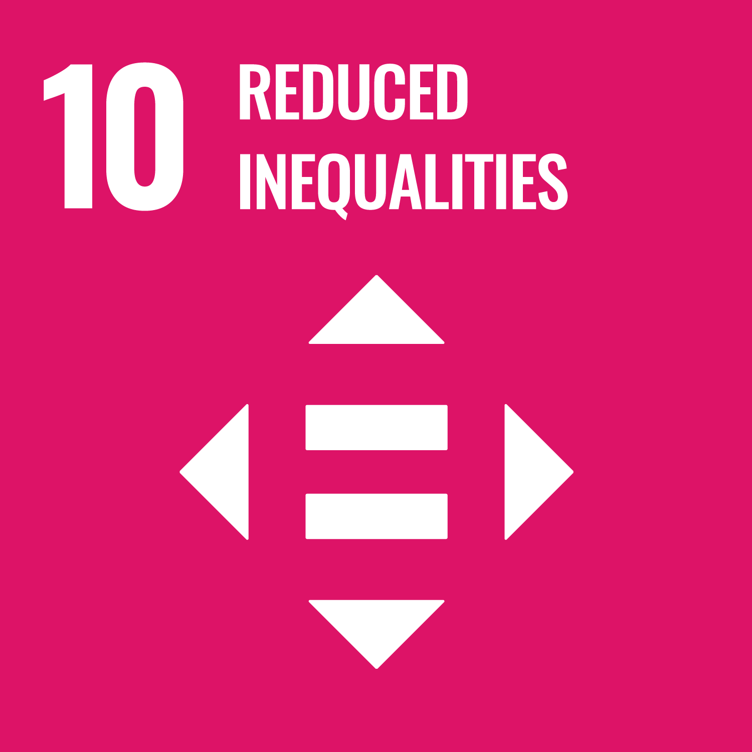 SDG Goal 10 - Reduced Inequalities icon