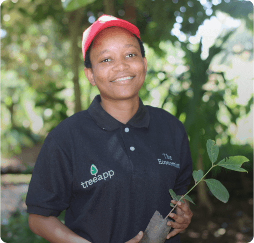 Tanzanian team planting trees for The Economist