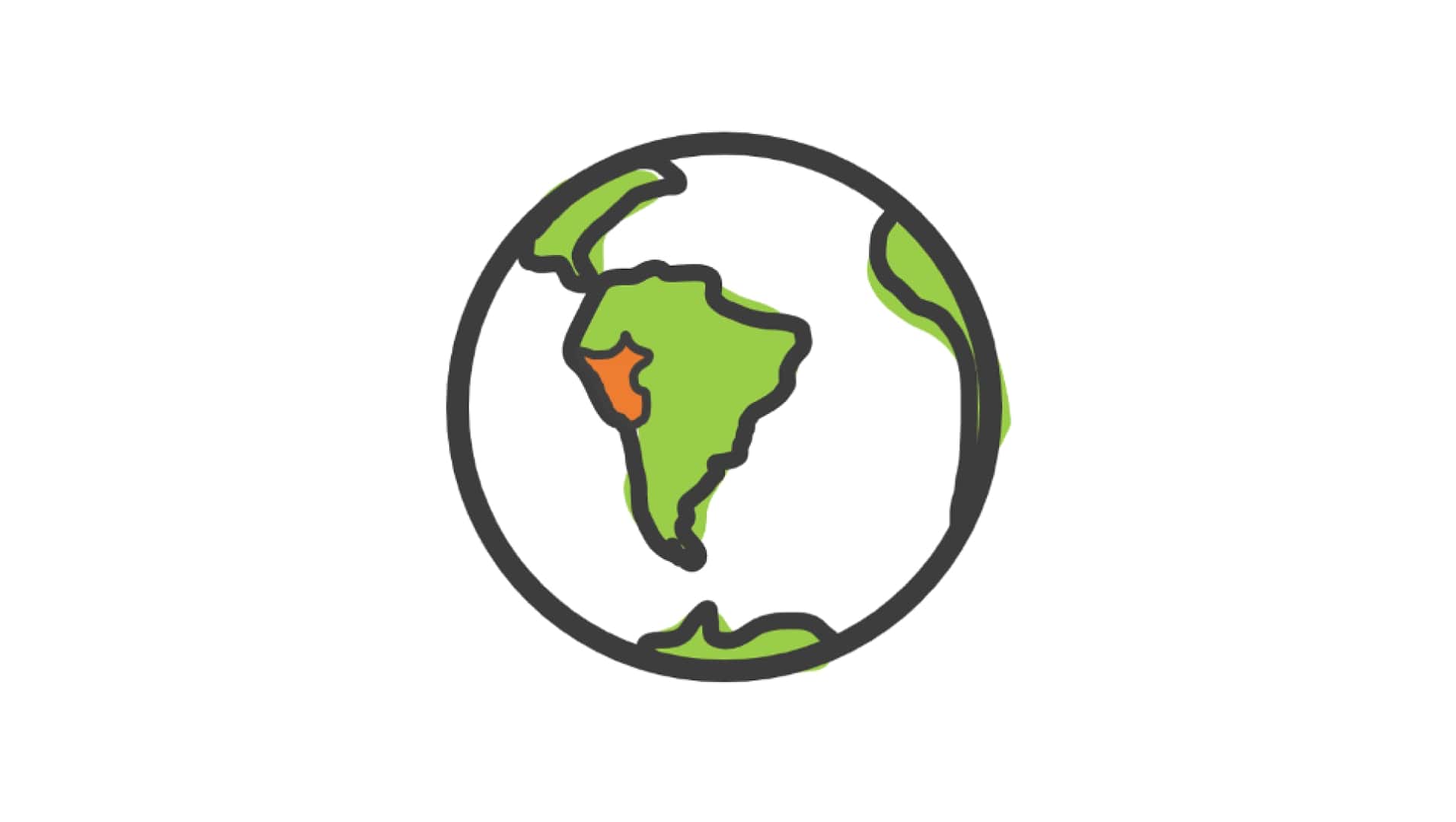 Treeapp’s world icon showing Peru