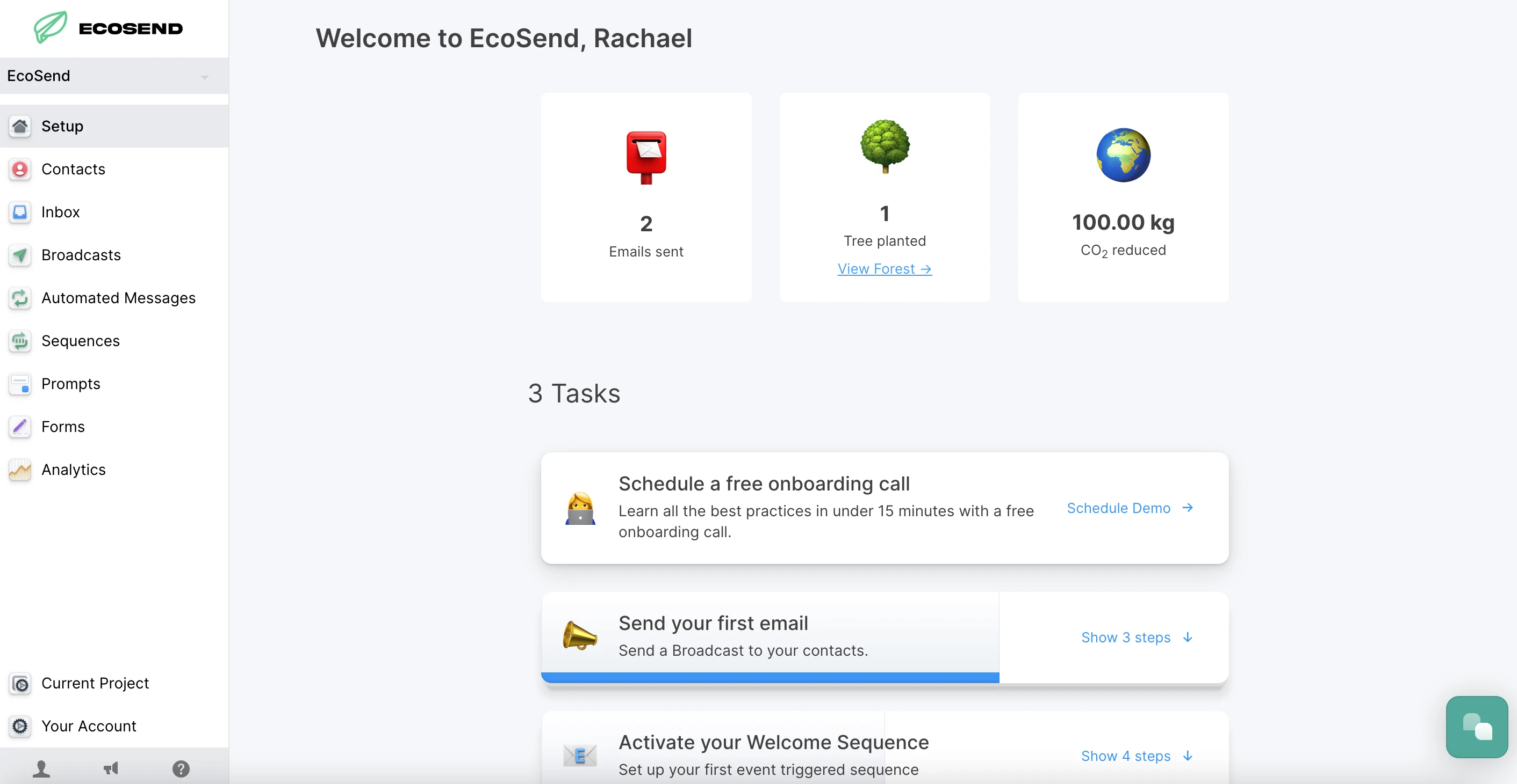 EcoSend Dashboard